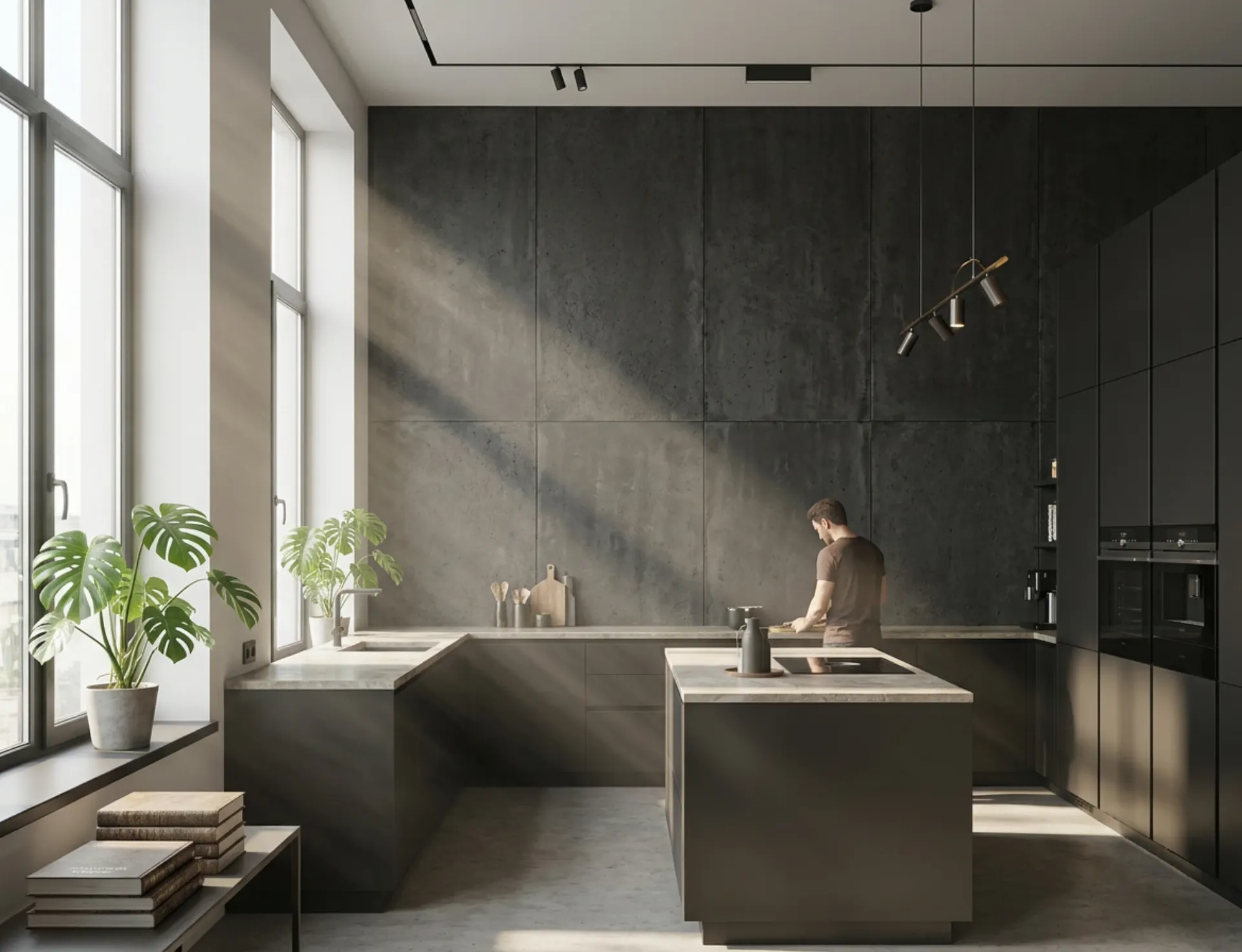 Гибкий бетон для кухни