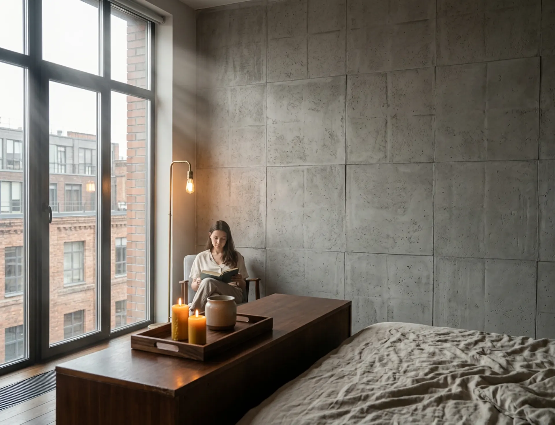 Гибкий бетон для спальни