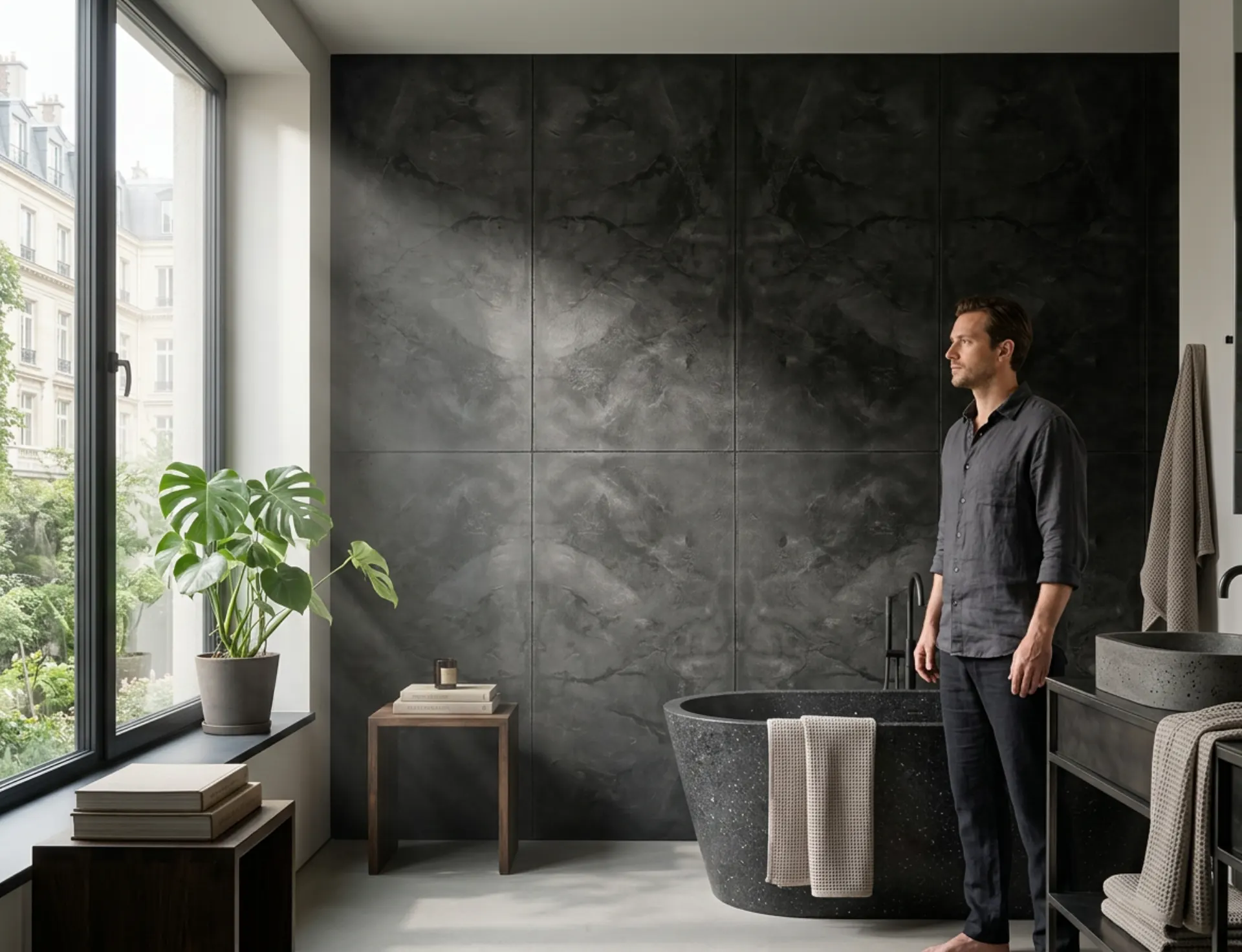 Гибкий бетон для ванной