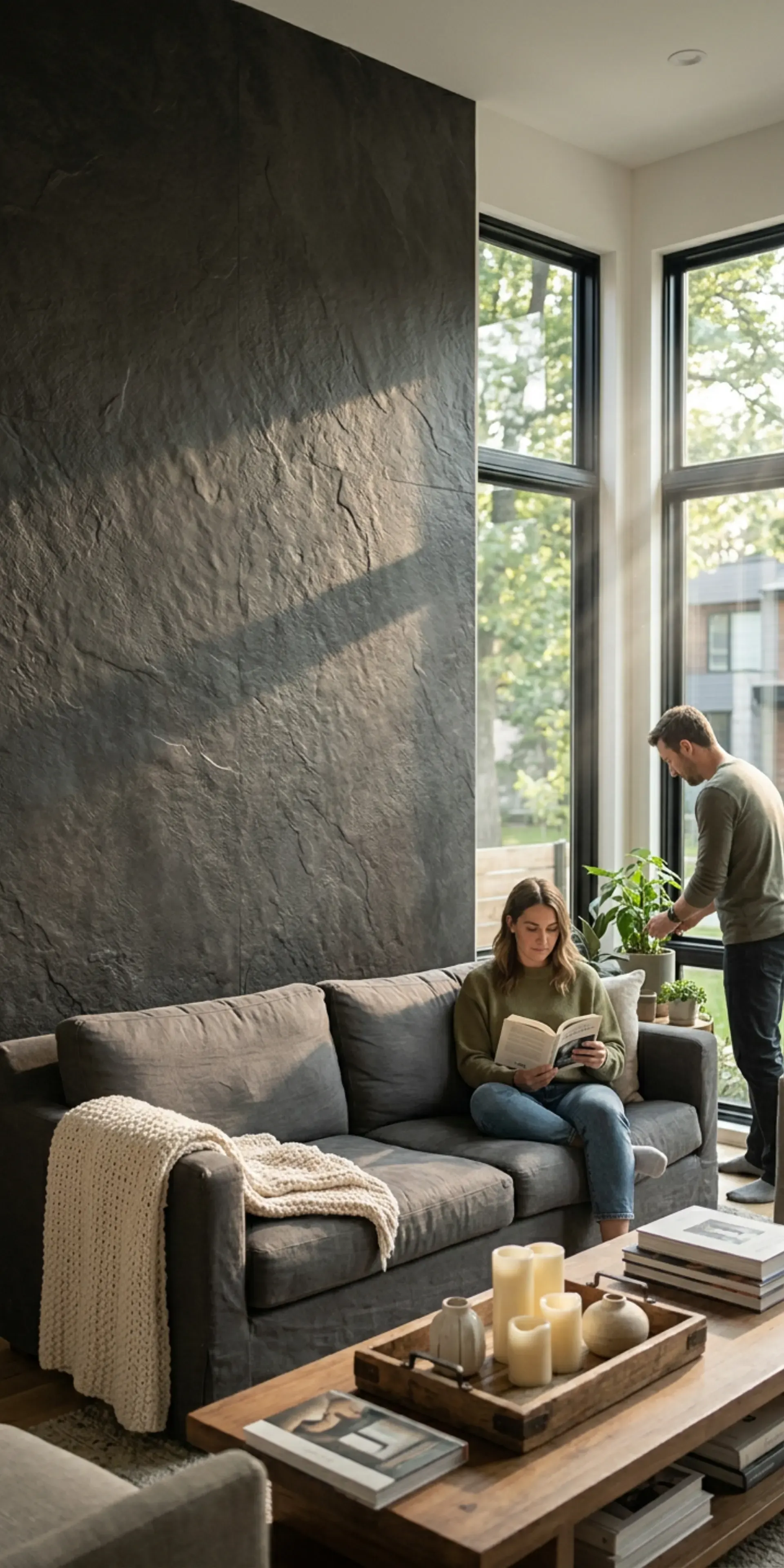 Гибкий камень для фасада