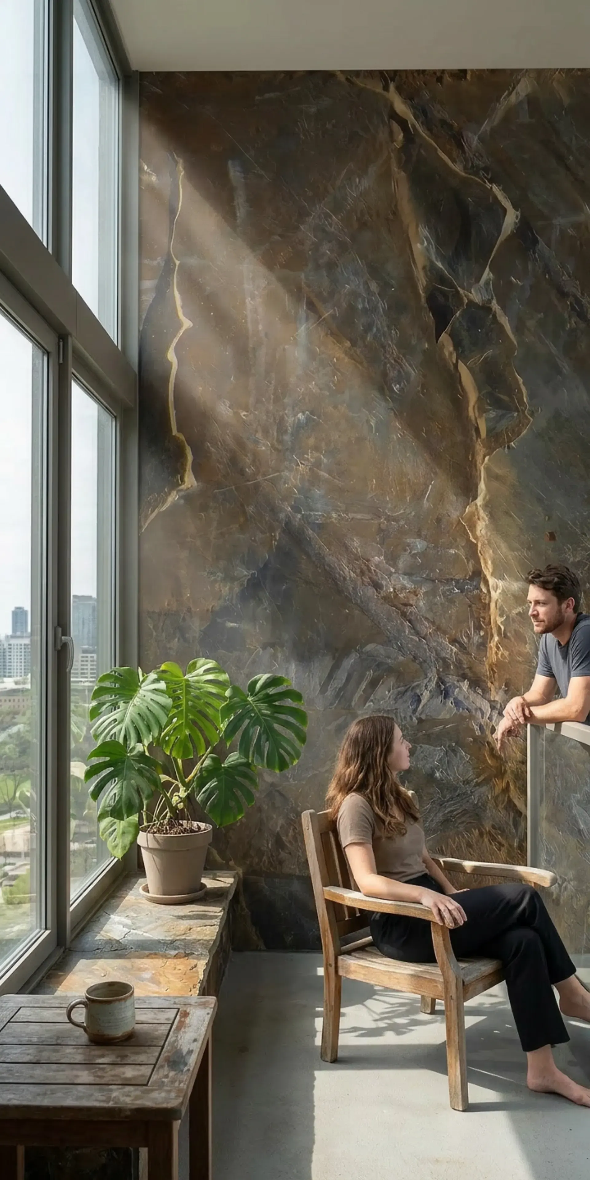 Гибкий сланец для балкона