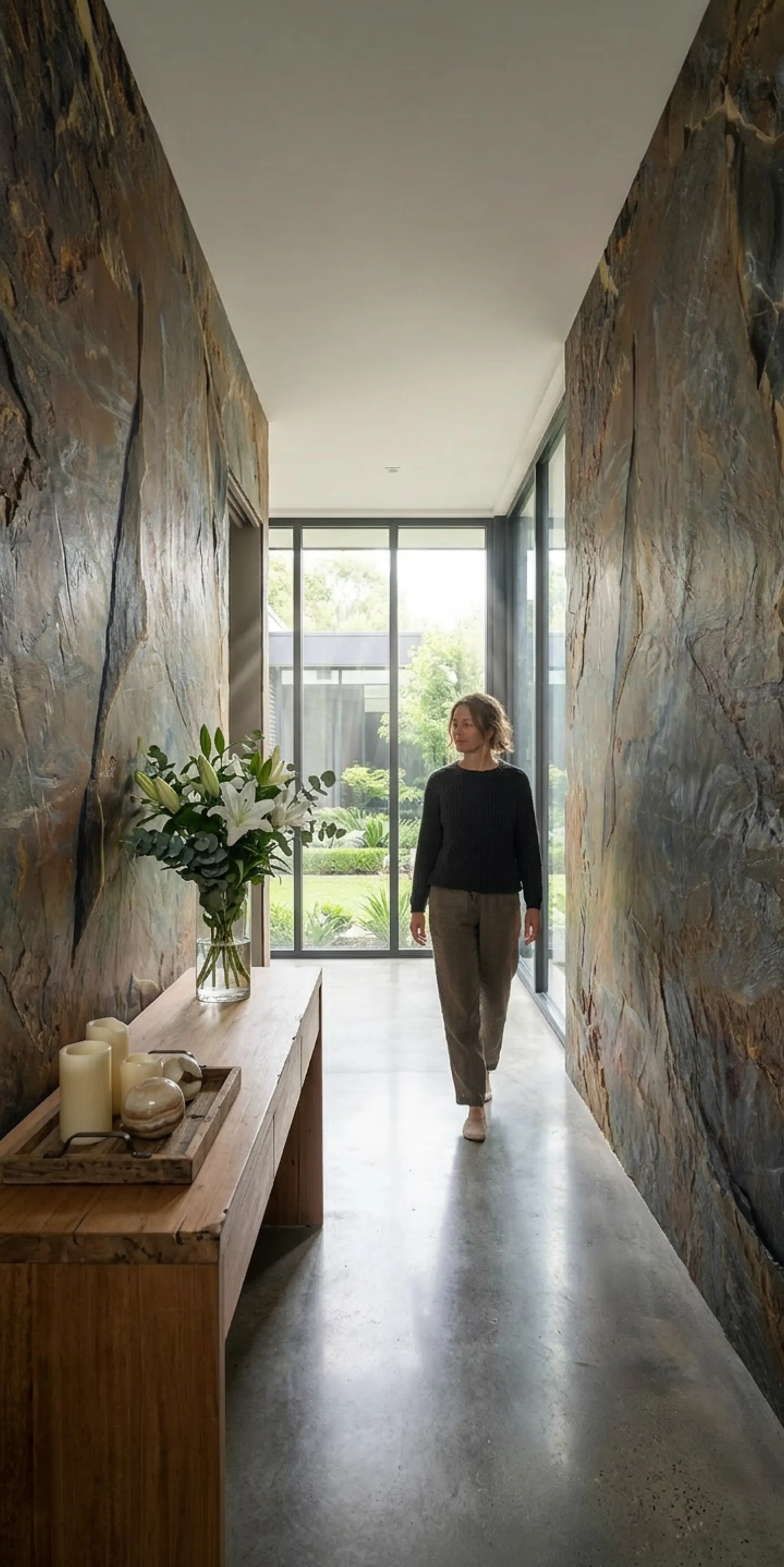 Гибкий сланец для прихожей