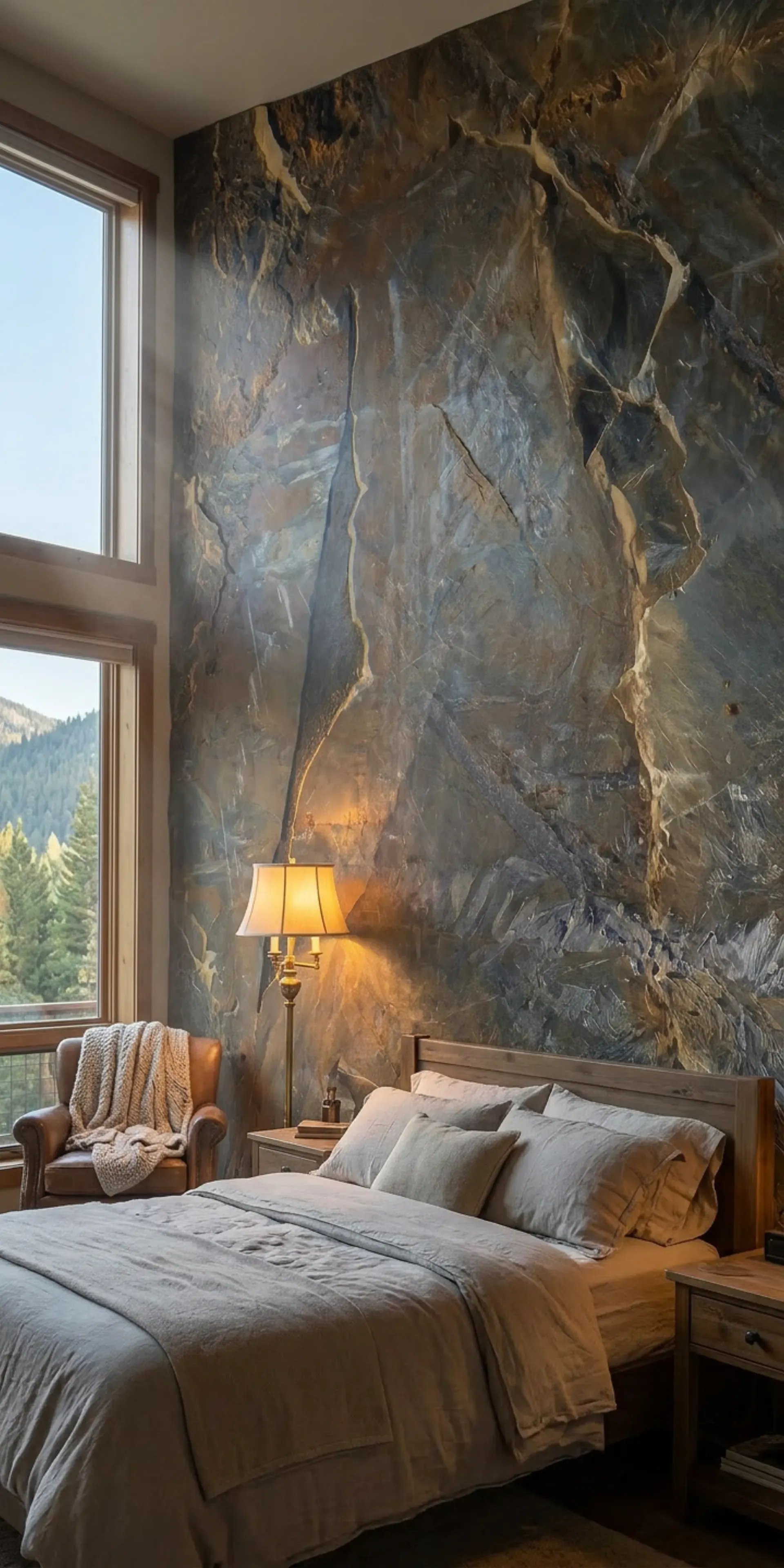 Гибкий сланец для спальни