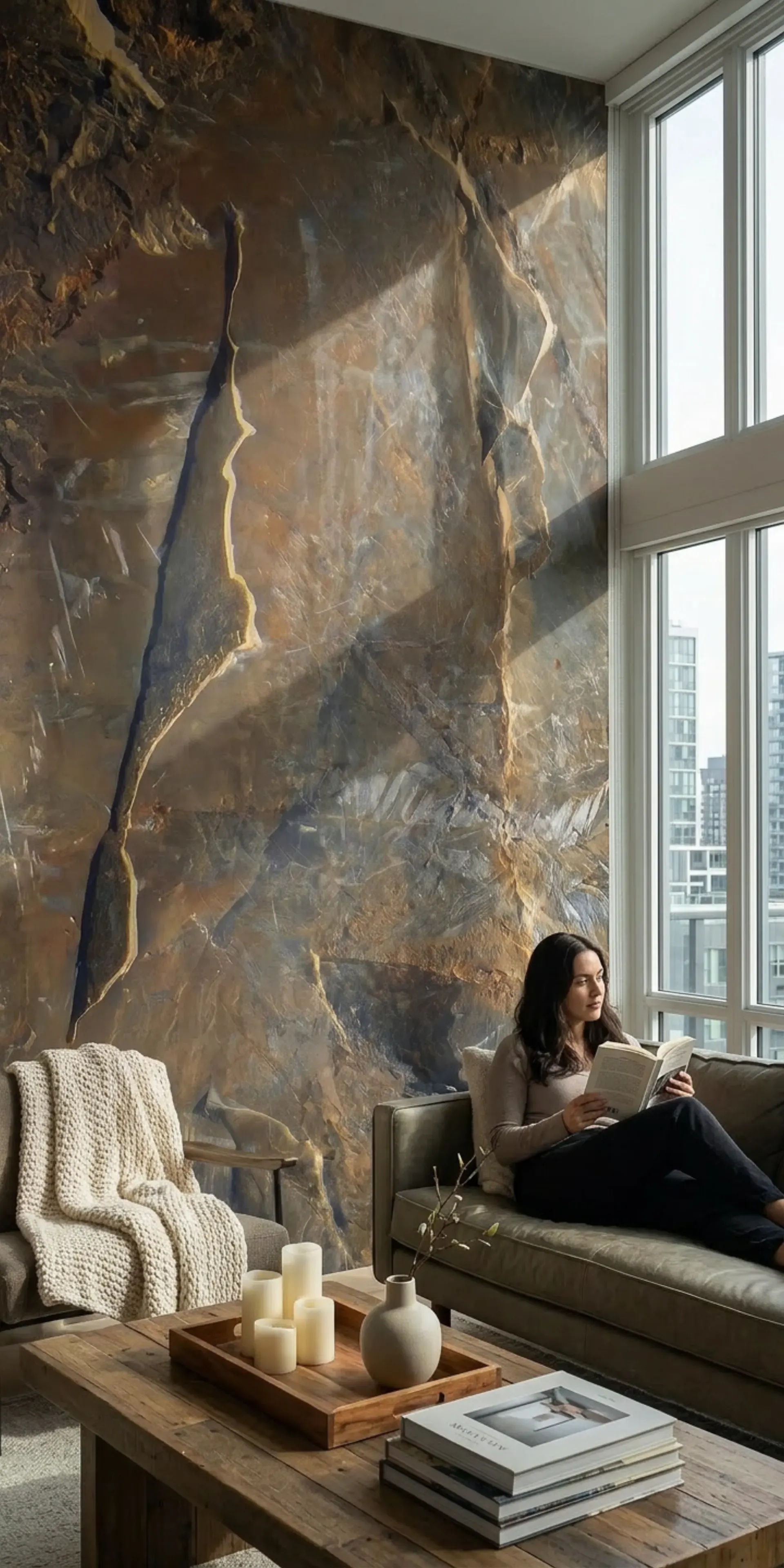 Гибкий сланец для стен