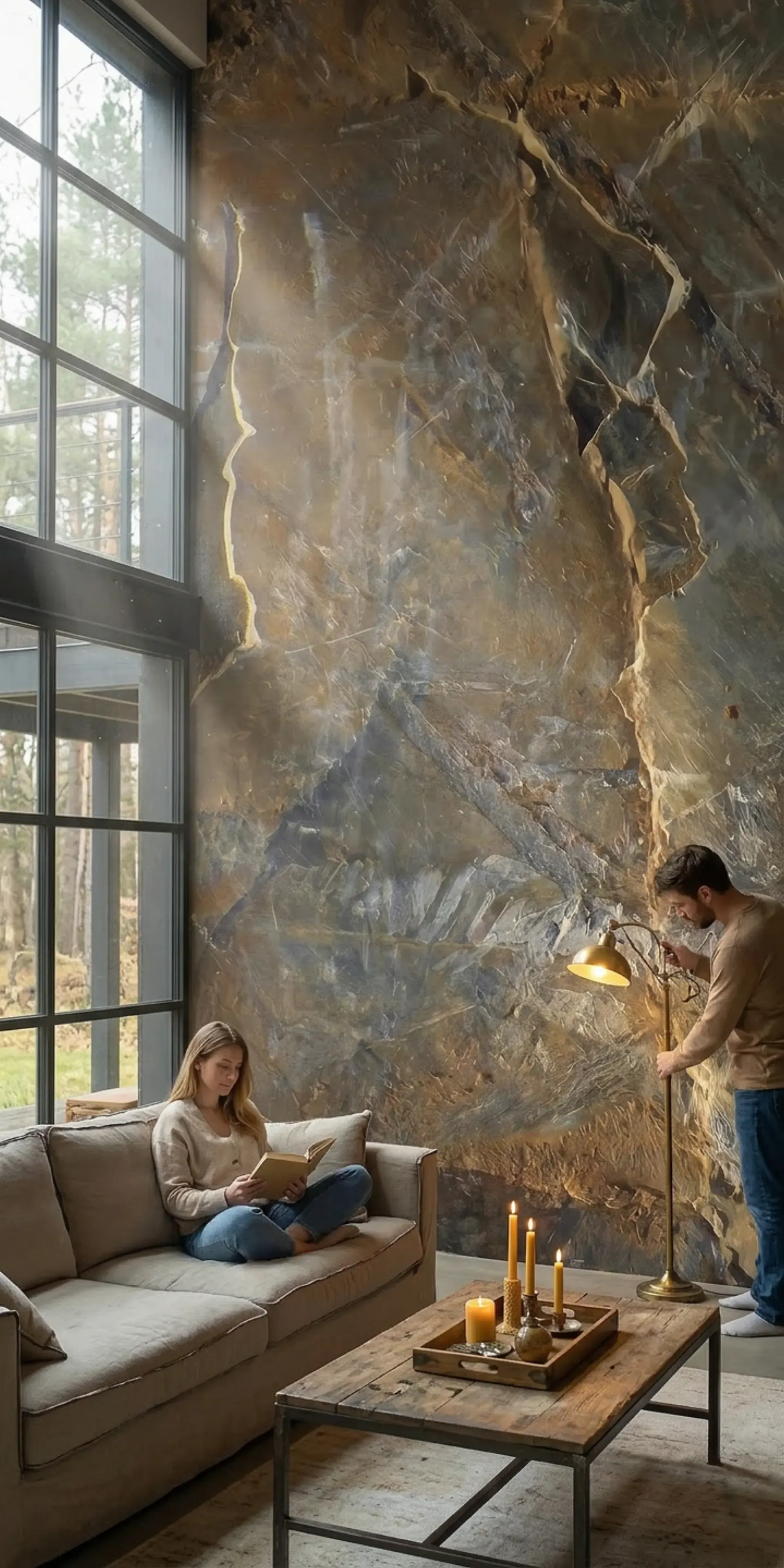 Гибкий сланец для внутренней отделки