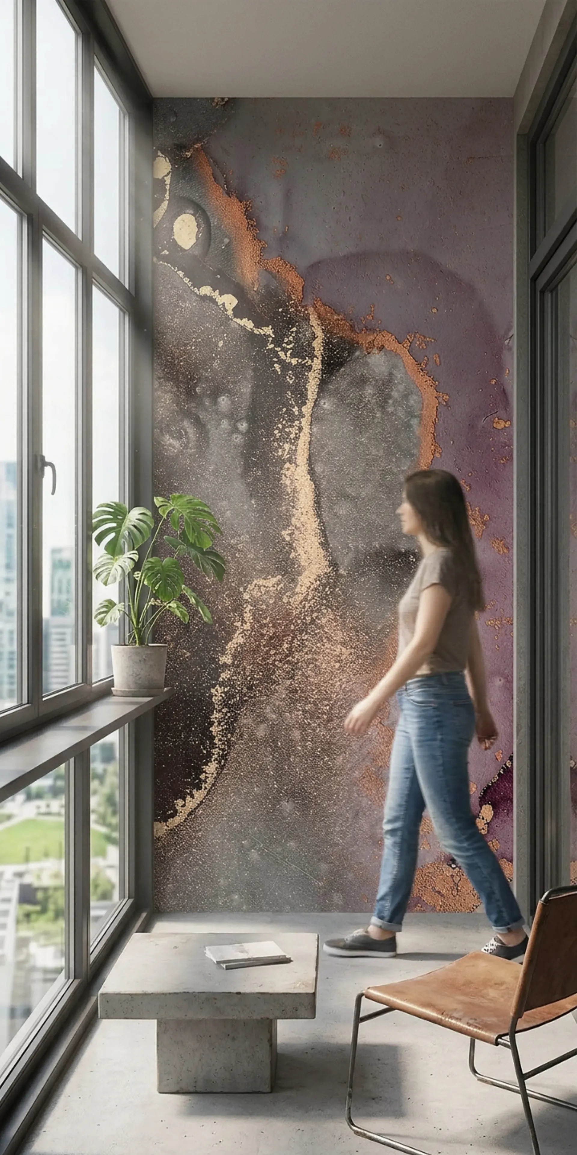 Каменные обои для балкона