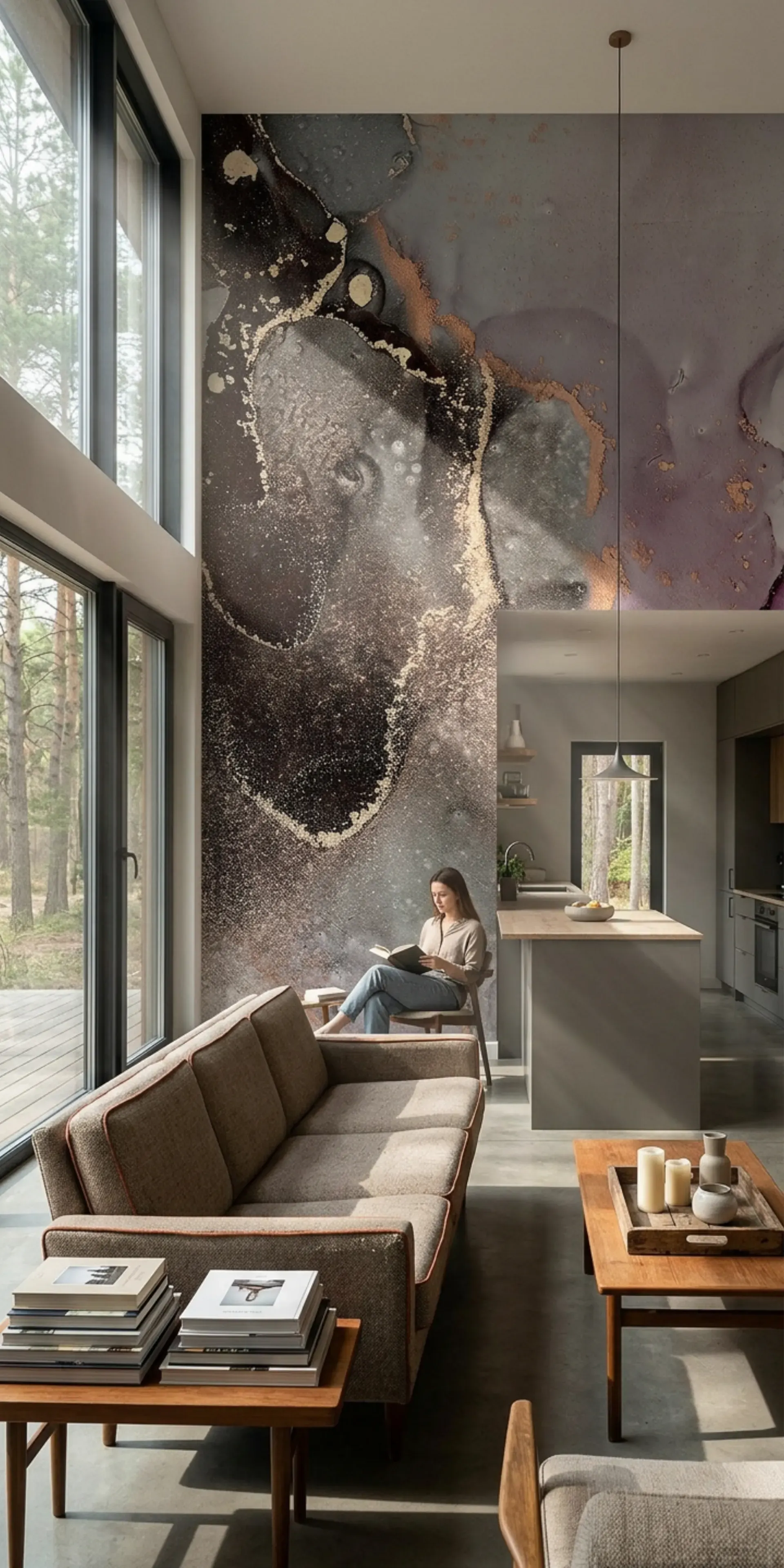 Каменные обои для фасада