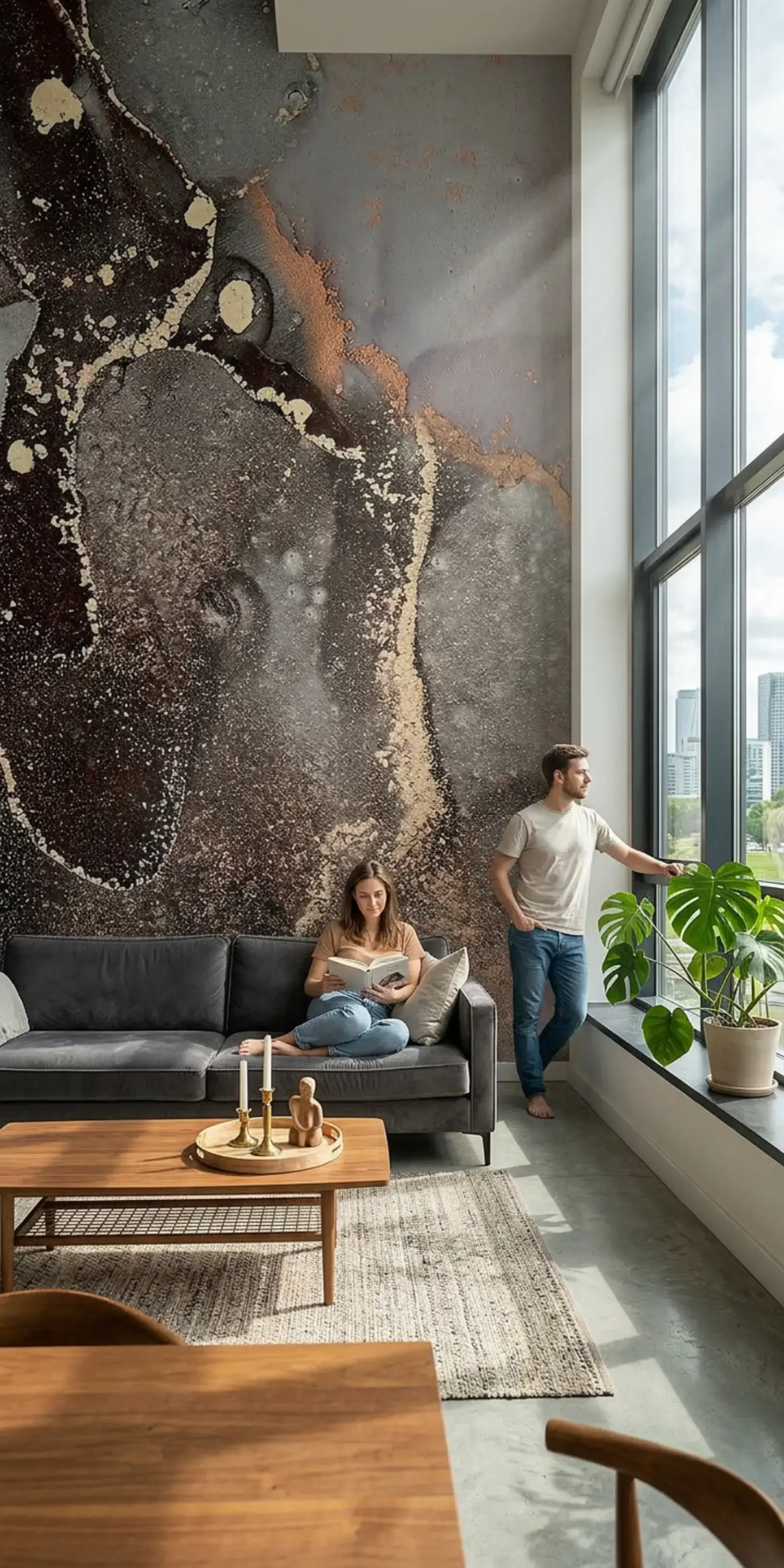 Каменные обои для внутренней отделки