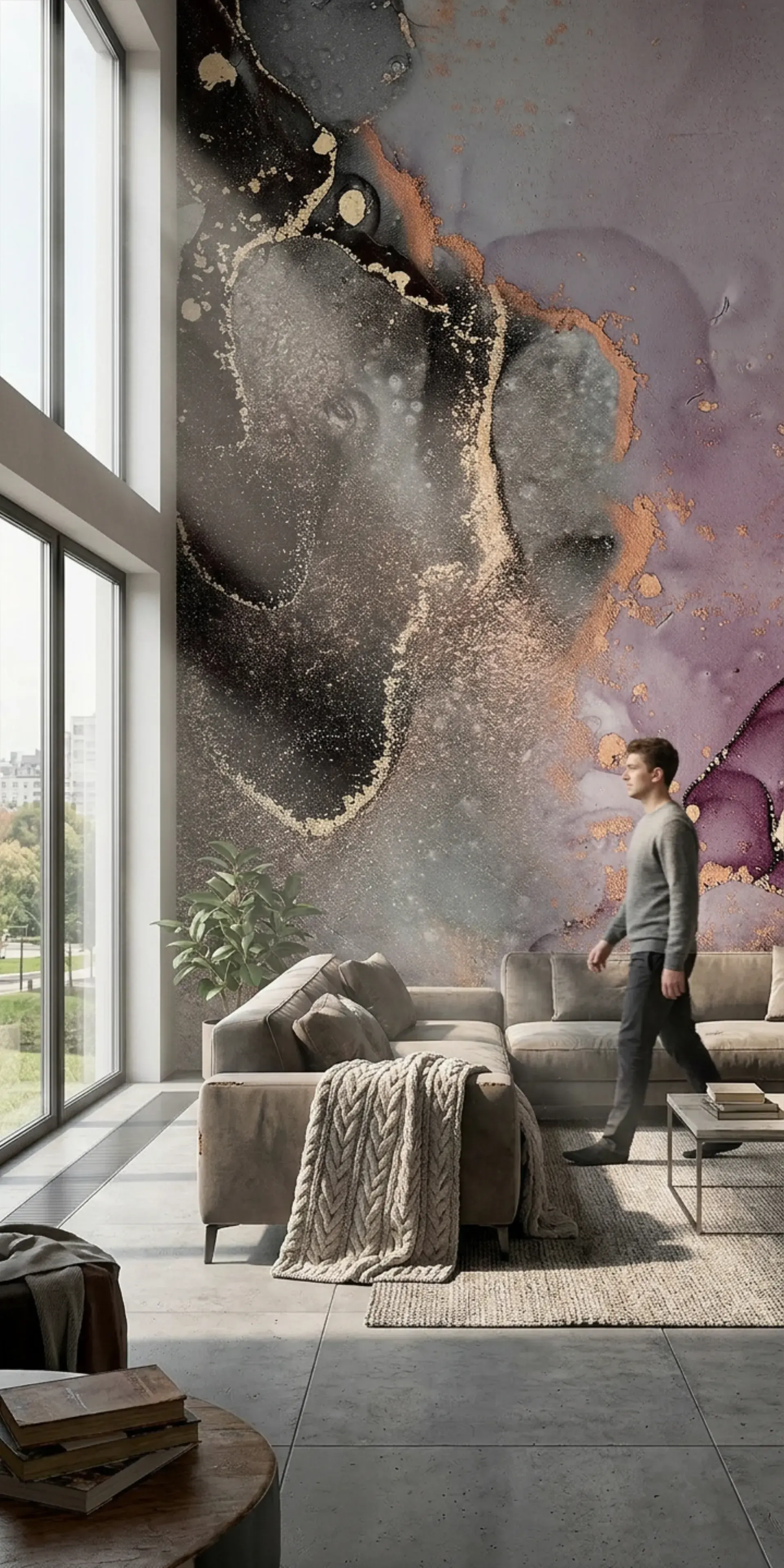 Каменные обои под кирпич