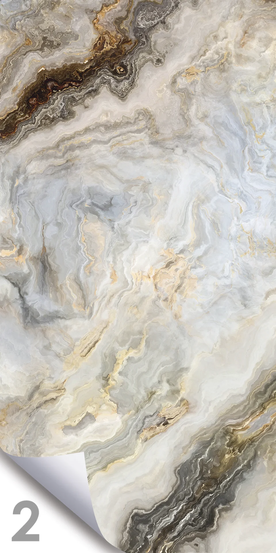 Серый Гибкий мрамор